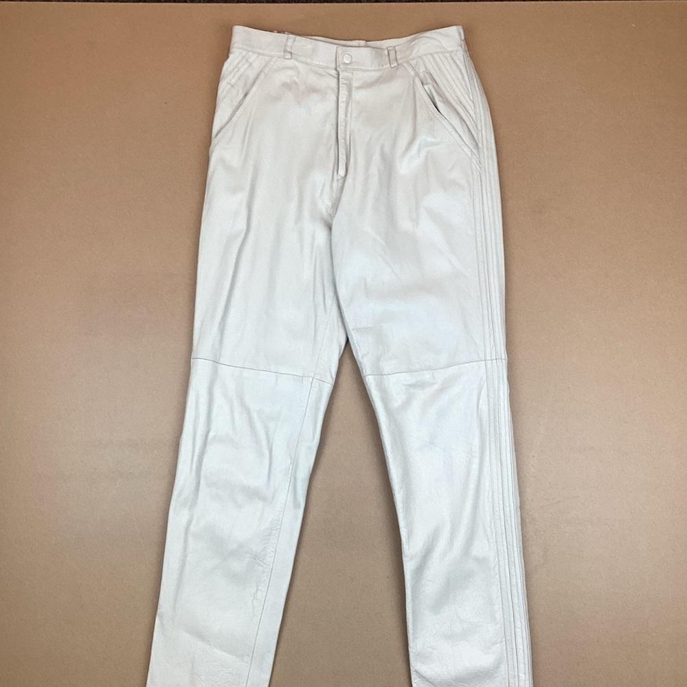 Vintage 80’s Suzelle 100% Leather Pant Tan